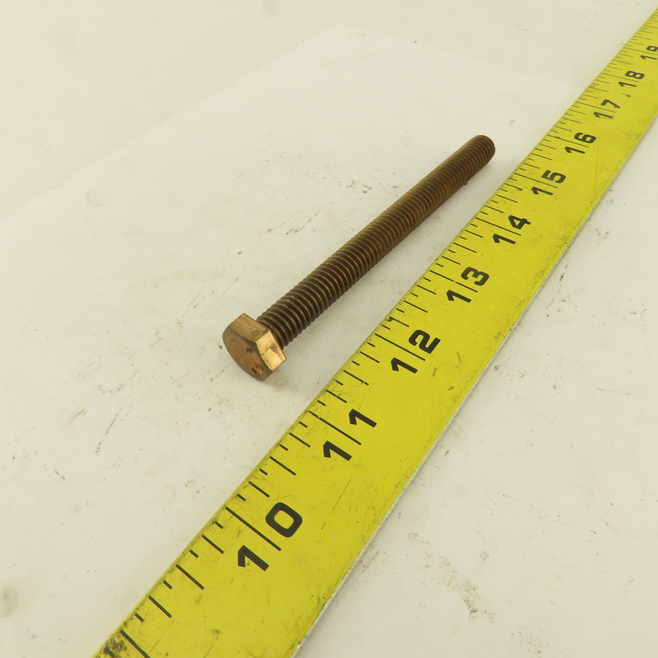 3/8-16 x 4" Silicone Bronze #651 Full Thread Hex Head Bolt
