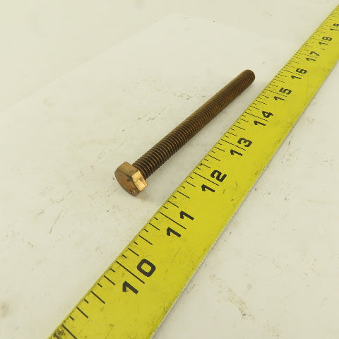 3/8-16 x 4" Silicone Bronze #651 Full Thread Hex Head Bolt