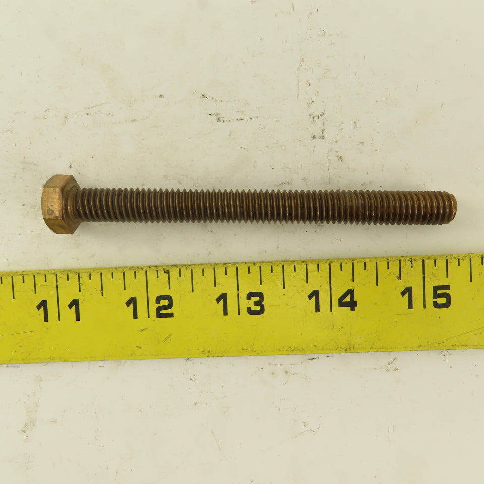 3/8-16 x 4" Silicone Bronze #651 Full Thread Hex Head Bolt