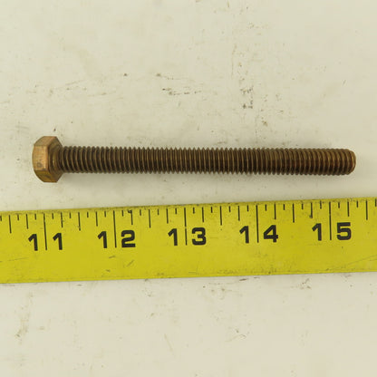 3/8-16 x 4" Silicone Bronze #651 Full Thread Hex Head Bolt