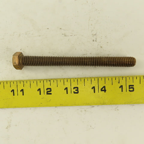 3/8-16 x 4" Silicone Bronze #651 Full Thread Hex Head Bolt