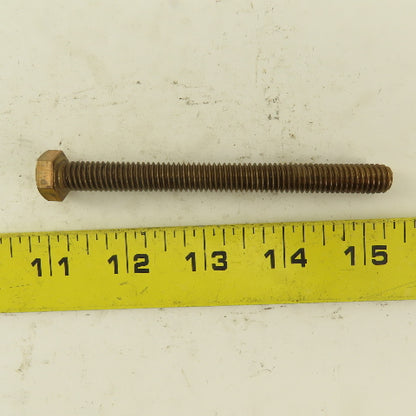 3/8-16 x 4" Silicone Bronze #651 Full Thread Hex Head Bolt
