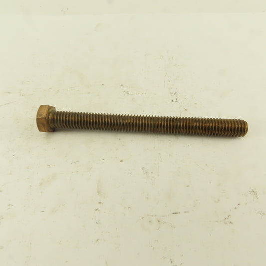 3/8-16 x 4" Silicone Bronze #651 Full Thread Hex Head Bolt