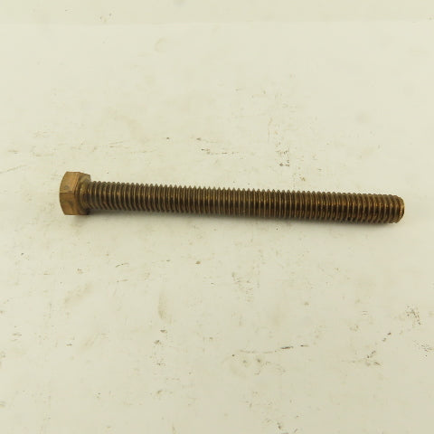 3/8-16 x 4" Silicone Bronze #651 Full Thread Hex Head Bolt