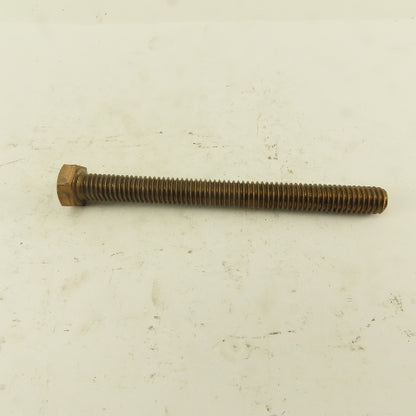 3/8-16 x 4" Silicone Bronze #651 Full Thread Hex Head Bolt
