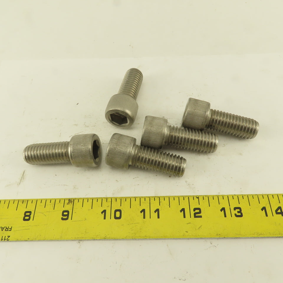 5/8-11 x 2" Stainless Steel Socket Head Cap Screw SHCS Lot Of 5