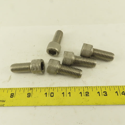 5/8-11 x 2" Stainless Steel Socket Head Cap Screw SHCS Lot Of 5