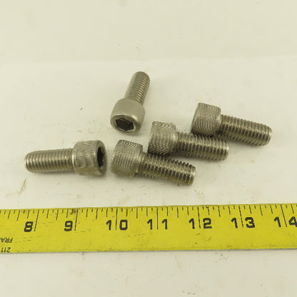 5/8-11 x 2" Stainless Steel Socket Head Cap Screw SHCS Lot Of 5