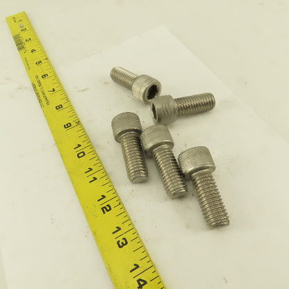 5/8-11 x 2" Stainless Steel Socket Head Cap Screw SHCS Lot Of 5