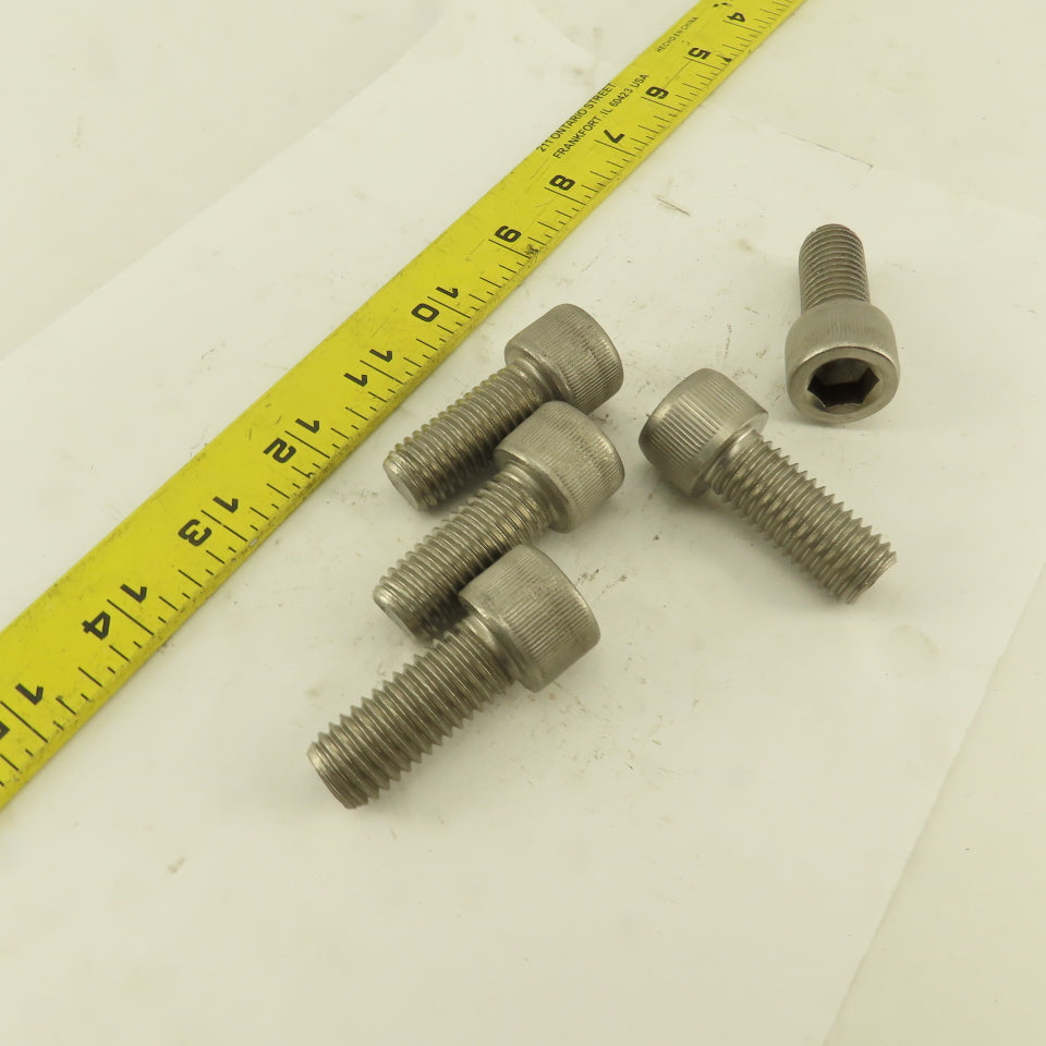 5/8-11 x 2" Stainless Steel Socket Head Cap Screw SHCS Lot Of 5