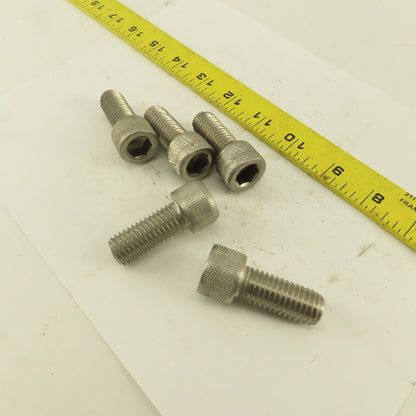 5/8-11 x 2" Stainless Steel Socket Head Cap Screw SHCS Lot Of 5