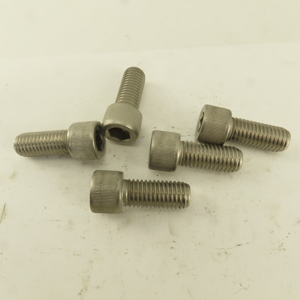 5/8-11 x 2" Stainless Steel Socket Head Cap Screw SHCS Lot Of 5