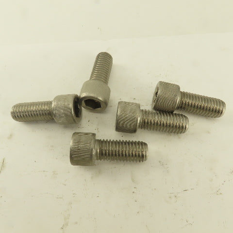 5/8-11 x 2" Stainless Steel Socket Head Cap Screw SHCS Lot Of 5