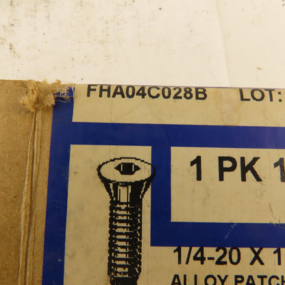 Socket Source 1/4-20 x 1-3/4" Alloy Patch Flat Head Cap Screw Lot Of 13
