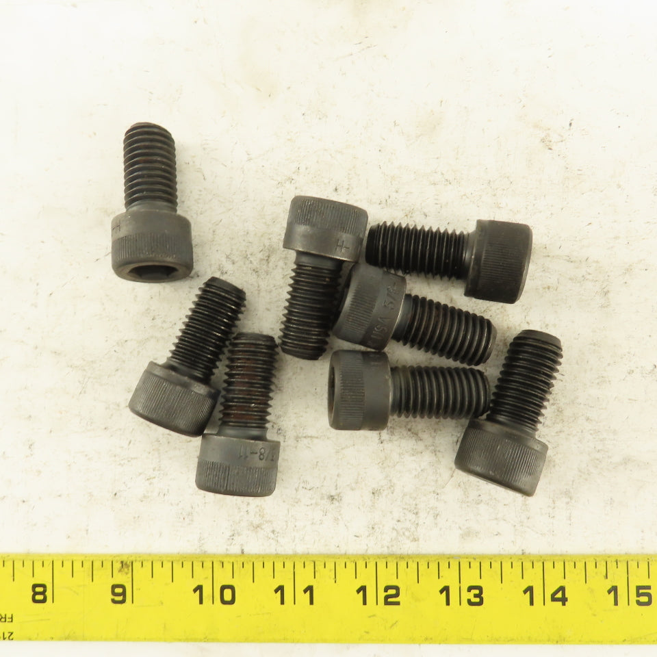 5/8-11 x 1-1/4" SHCS Socket Head Cap Screw Lot Of 8