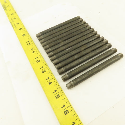 1/8" x 4-1/2" Schedule 40 Steel Welded Black Pipe Nipple Lot of 13