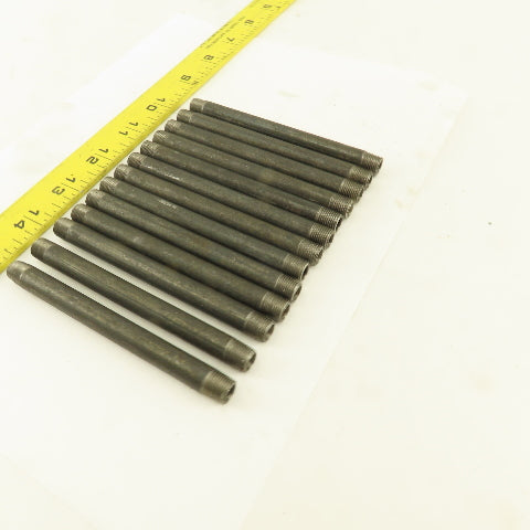 1/8" x 4-1/2" Schedule 40 Steel Welded Black Pipe Nipple Lot of 13