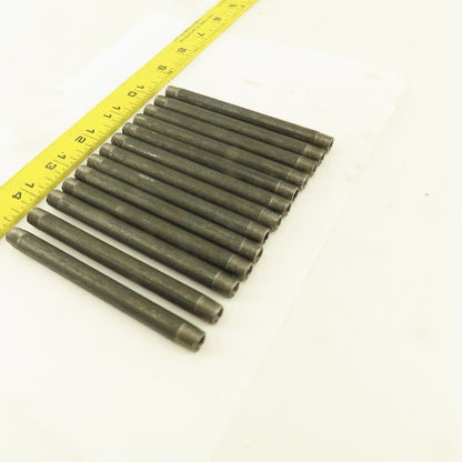 1/8" x 4-1/2" Schedule 40 Steel Welded Black Pipe Nipple Lot of 13