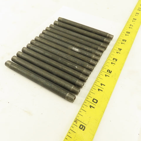 1/8" x 4-1/2" Schedule 40 Steel Welded Black Pipe Nipple Lot of 13