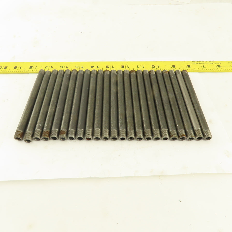 1/8" x 5" Schedule 40 Steel Welded Black Pipe Nipple Lot of 23
