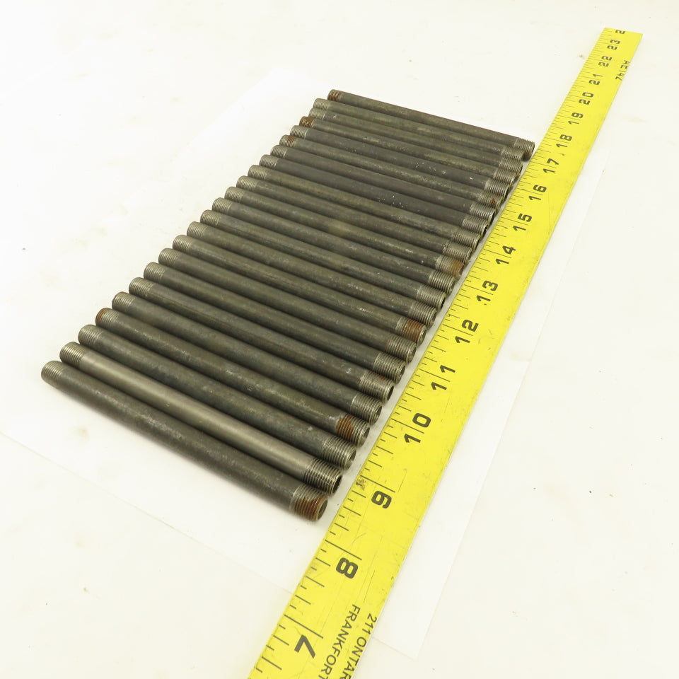 1/8" x 5" Schedule 40 Steel Welded Black Pipe Nipple Lot of 23