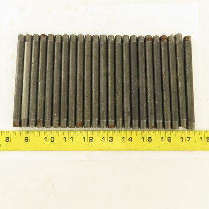 1/8" x 5" Schedule 40 Steel Welded Black Pipe Nipple Lot of 23