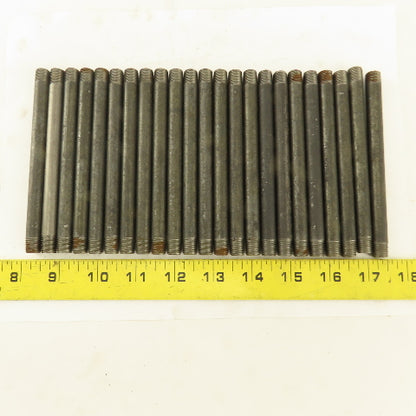 1/8" x 5" Schedule 40 Steel Welded Black Pipe Nipple Lot of 23