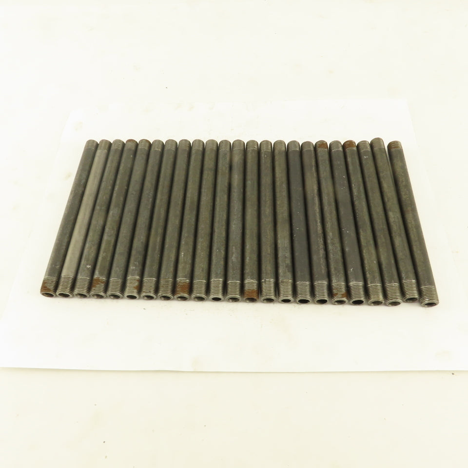 1/8" x 5" Schedule 40 Steel Welded Black Pipe Nipple Lot of 23