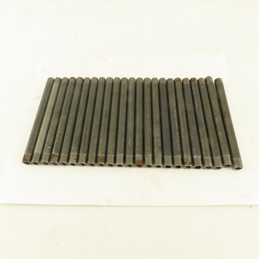 1/8" x 5" Schedule 40 Steel Welded Black Pipe Nipple Lot of 23