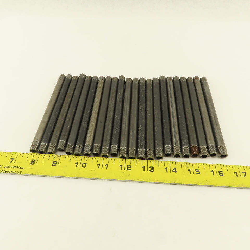 1/8" x 5-1/2" Schedule 40 Steel Welded Black Pipe Nipple Lot of 22