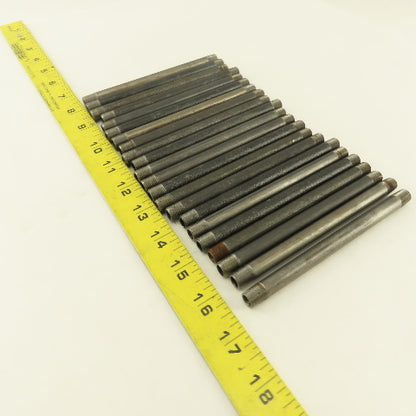 1/8" x 5-1/2" Schedule 40 Steel Welded Black Pipe Nipple Lot of 22