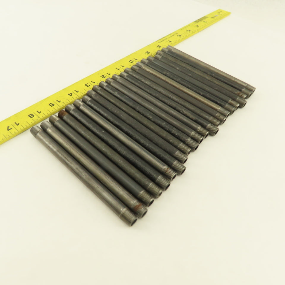 1/8" x 5-1/2" Schedule 40 Steel Welded Black Pipe Nipple Lot of 22