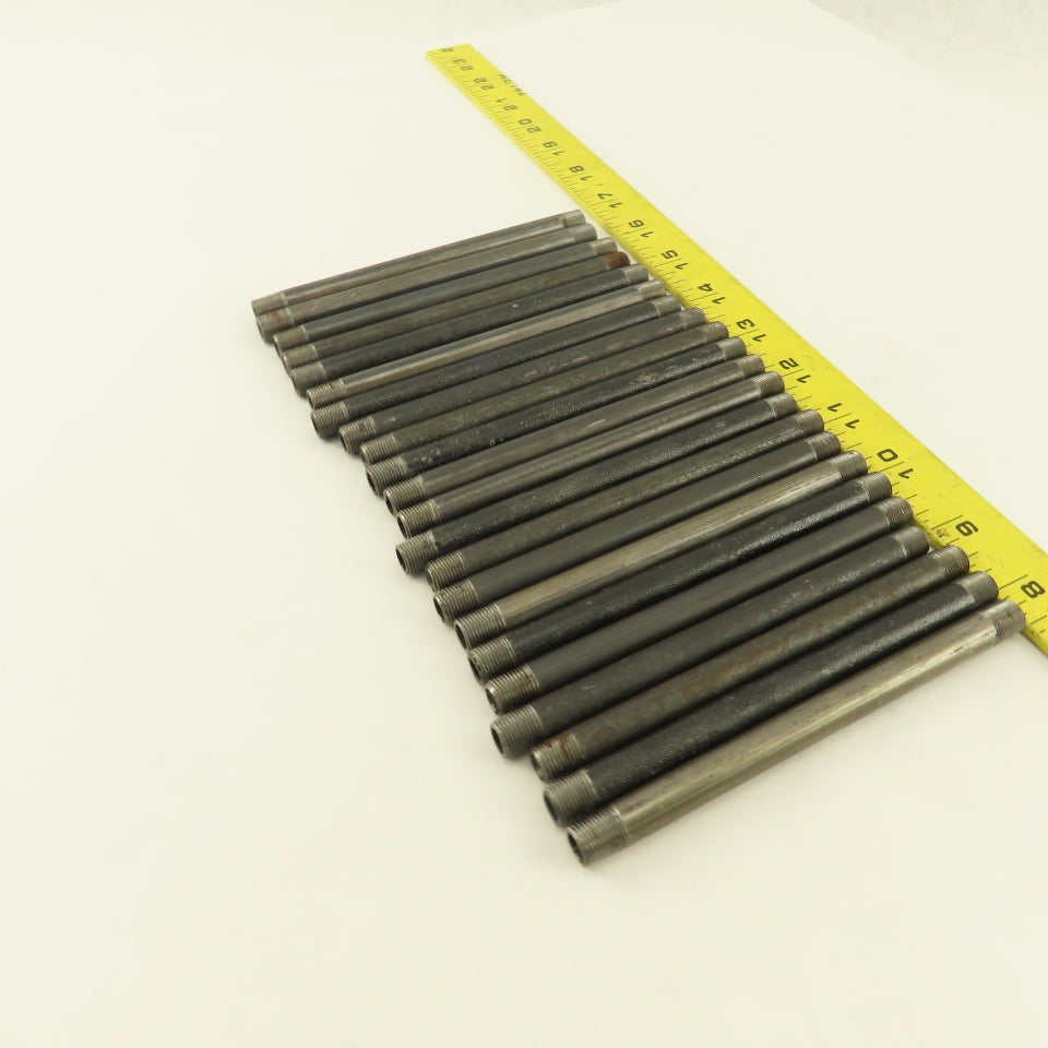 1/8" x 5-1/2" Schedule 40 Steel Welded Black Pipe Nipple Lot of 22