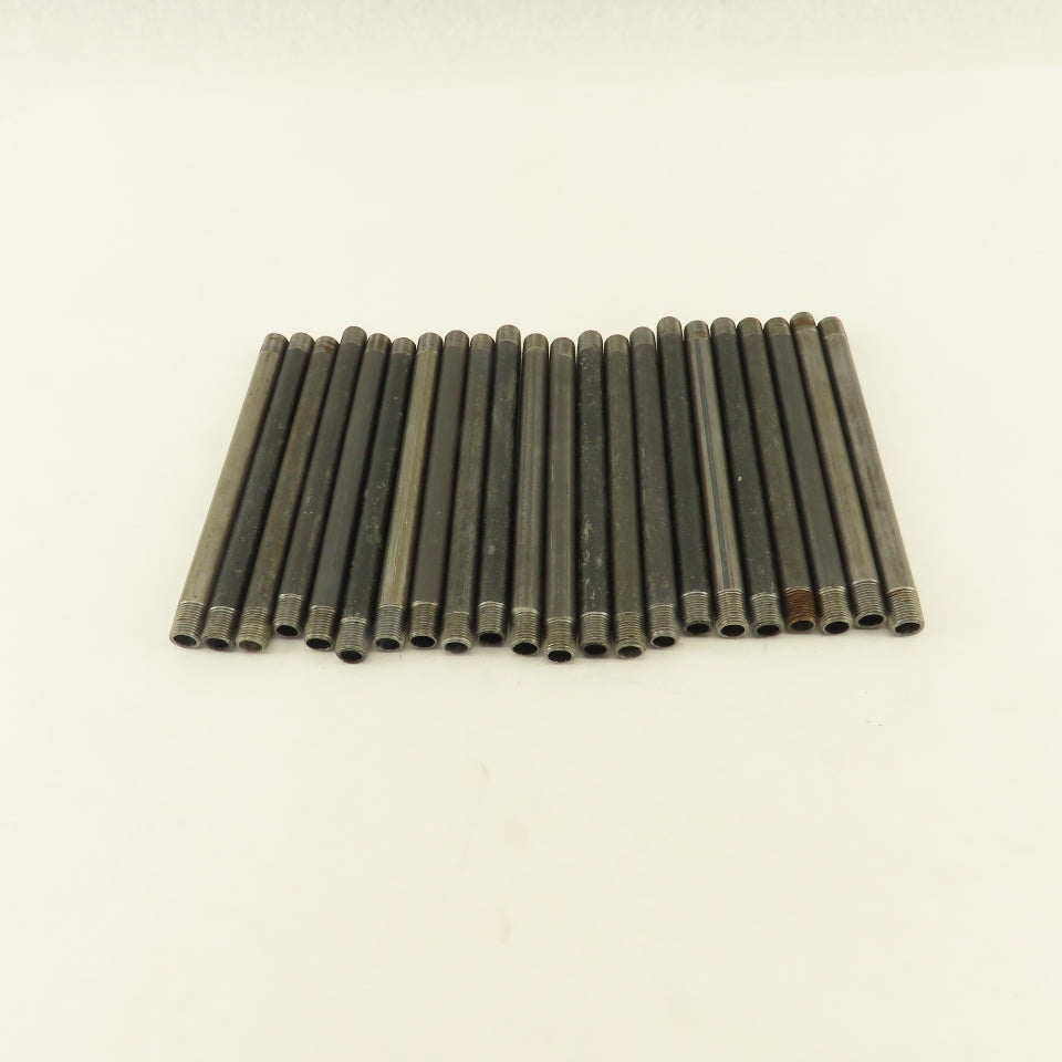 1/8" x 5-1/2" Schedule 40 Steel Welded Black Pipe Nipple Lot of 22