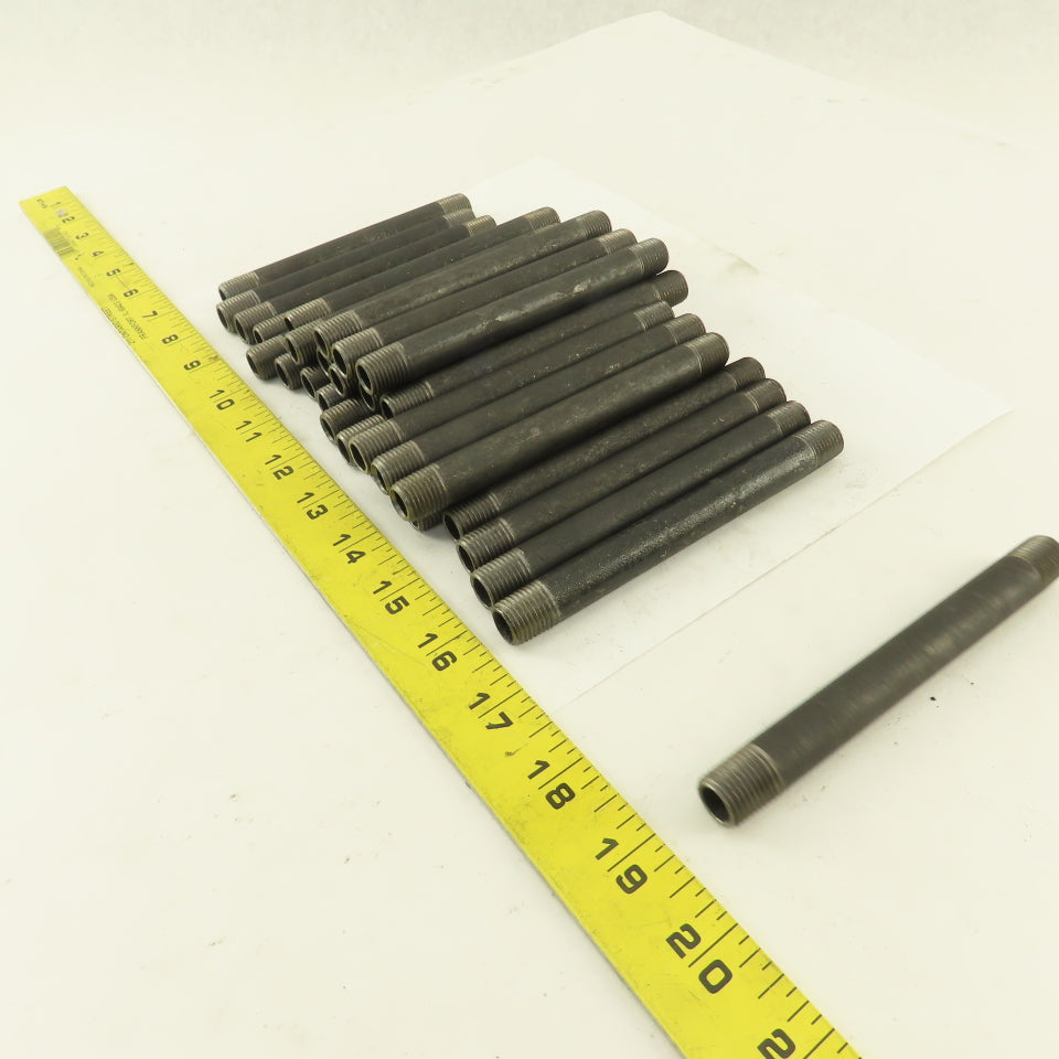 1/4" x 5" Schedule 40 Steel Welded Black Pipe Nipple Lot of 30