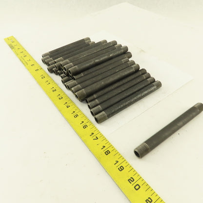 1/4" x 5" Schedule 40 Steel Welded Black Pipe Nipple Lot of 30