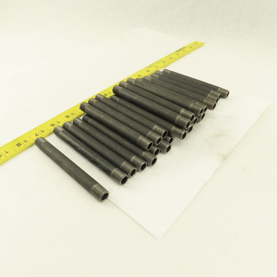 1/4" x 5" Schedule 40 Steel Welded Black Pipe Nipple Lot of 30
