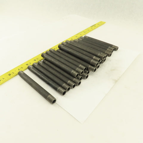 1/4" x 5" Schedule 40 Steel Welded Black Pipe Nipple Lot of 30