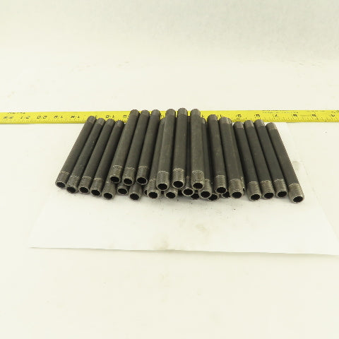 1/4" x 5" Schedule 40 Steel Welded Black Pipe Nipple Lot of 30