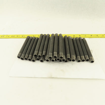 1/4" x 5" Schedule 40 Steel Welded Black Pipe Nipple Lot of 30
