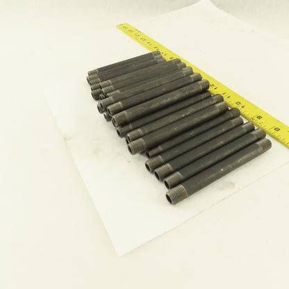 1/4" x 5" Schedule 40 Steel Welded Black Pipe Nipple Lot of 30