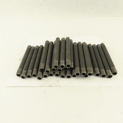 1/4" x 5" Schedule 40 Steel Welded Black Pipe Nipple Lot of 30