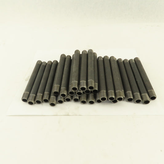 1/4" x 5" Schedule 40 Steel Welded Black Pipe Nipple Lot of 30
