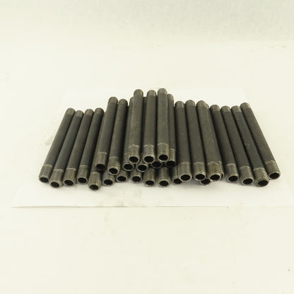 1/4" x 5" Schedule 40 Steel Welded Black Pipe Nipple Lot of 30