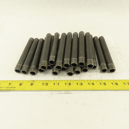 3/8" x 5-1/2" Schedule 40 Steel Welded Black Pipe Nipple Lot of 20