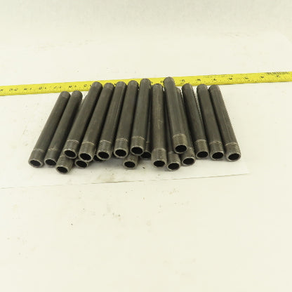 3/8" x 5-1/2" Schedule 40 Steel Welded Black Pipe Nipple Lot of 20