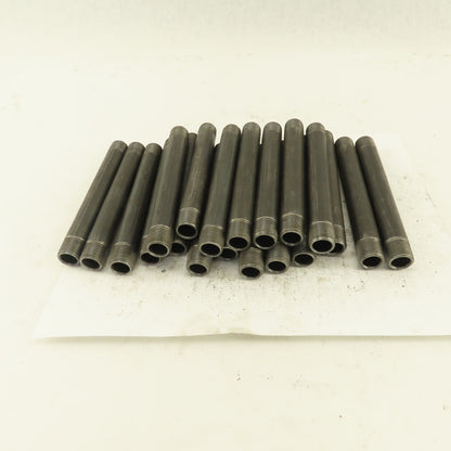 3/8" x 5-1/2" Schedule 40 Steel Welded Black Pipe Nipple Lot of 20