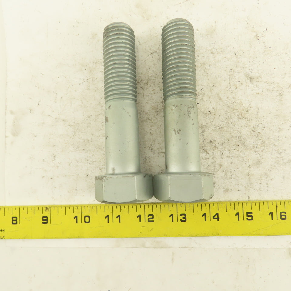 1"-8 x 4-1/2" Grade 9 Hex Head Bolt 2-1/2" Thread Length Lot Of 2