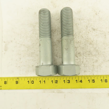 1"-8 x 4-1/2" Grade 9 Hex Head Bolt 2-1/2" Thread Length Lot Of 2