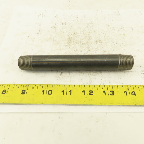 1/2" x 6" Schedule 40 Steel Welded Black Pipe Nipple Lot of 12